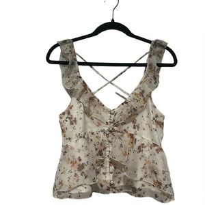 Abercrombie & Fitch flowy crop top